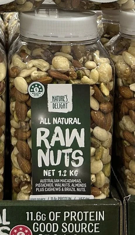 NATURE'S DELIGHT ALL NATURAL RAW NUT MIX 1.2KG