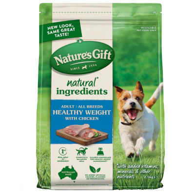 Nature's Gift Healthy Weight Chicken Dog Food 2.5kg