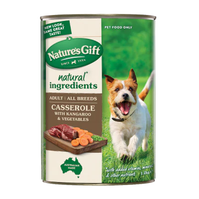 Nature's Gift Kangaroo & Vegetables Casserole Dog Food 1.2kg