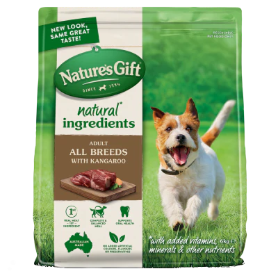 Nature's Gift Sustain Just Natural Kangaroo Dog Food 6kg