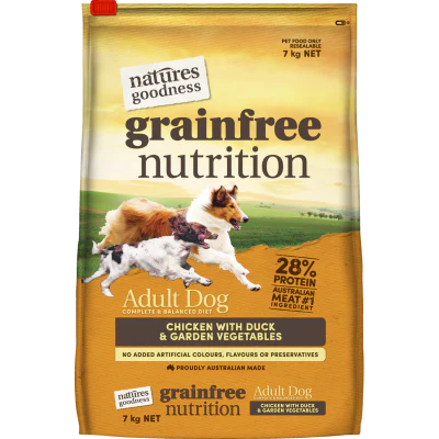 Natures Goodness Chicken With Duck & Garden Vegetables Dog Food 7kg