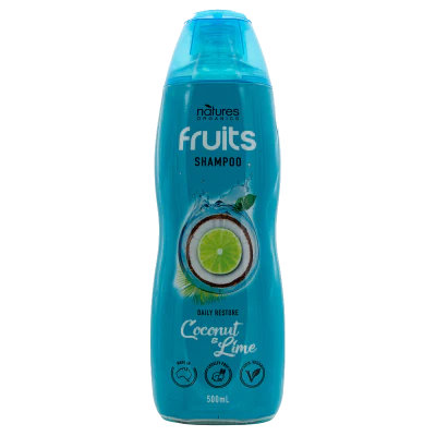 Natures Organics Fruits Coconut & Lime Shampoo 500ml