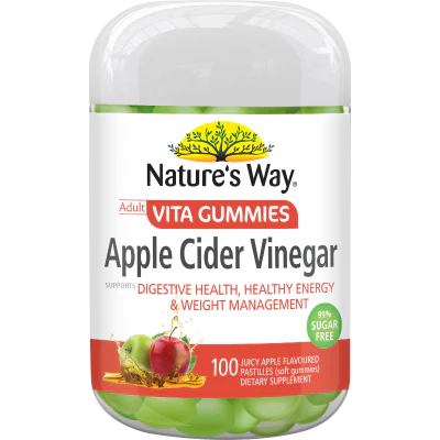 Natures Way Apple Cider Vinegar Vita Gummies For Adults 90pk