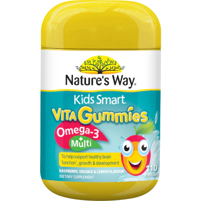 Nature's Way Kids Smart Omega+ Multi Vita Gummies 110pk