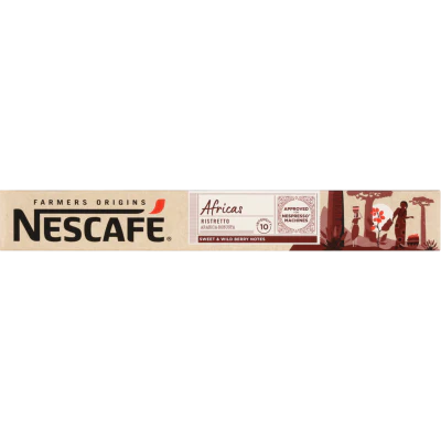 Nescafe Farmers Origins Africas Ristretto Pure Arabica Coffee Capsules 55g