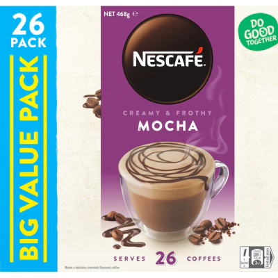Nescafe Mocha Coffee Sachets 26 x 18g