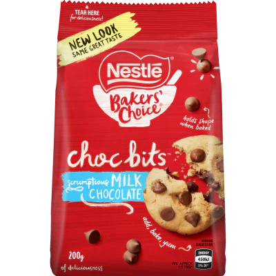 Nestle Baker's Choice Milk Choc Bits 200g