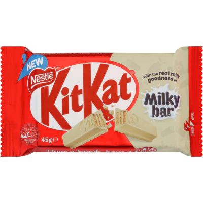 Nestle Kit Kat Milkybar White Chocolate Bar 45g
