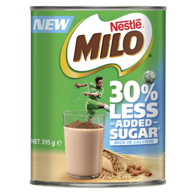 Nestle Milo 30% Less Added Sugar Energy Drink 395g