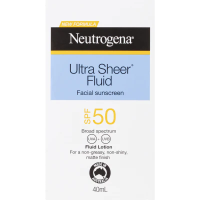 Neutrogena Ultra Sheer Fluid Facial Sunscreen SPF50 40ml