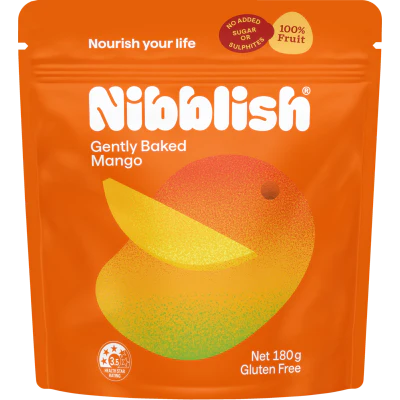 Nibblish Gently Baked Mango 180g