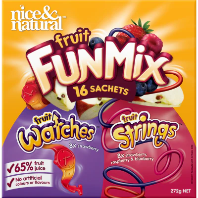 Nice & Natural Fruit Fun Mix Watches & Strings 16 x 17g