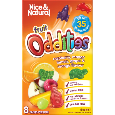 Nice & Natural Oddities Fruit Snacks 8 x 17g