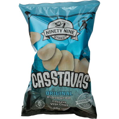 NinetyNine Street Casstavas Original Flavoured Cassava Vege Chips 85g
