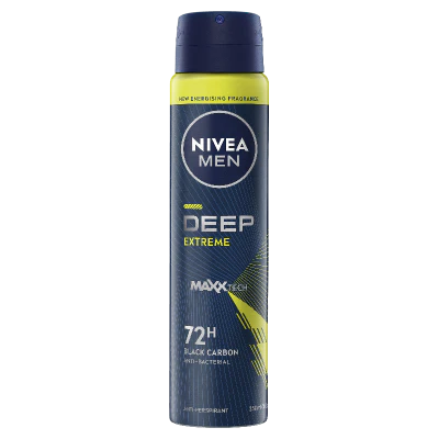 Nivea Men Deep Extreme 72Hr Anti-Perspirant Deodorant 250ml