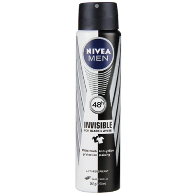Nivea Men Invisible Black & White 48Hr Antiperspirant 250ml