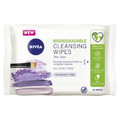 Nivea Sensitive Facial Wipes 25pk
