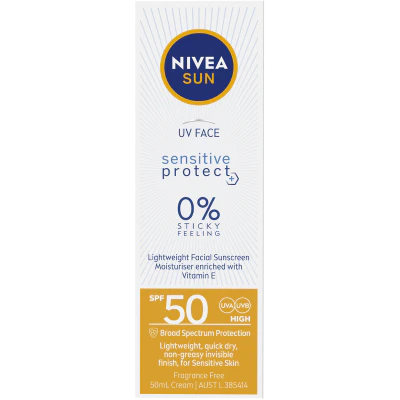 Nivea UV Face Sensitive Protect SPF50 Sunscreen 50ml
