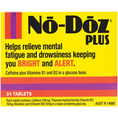 No Doz Plus 100mg Caffeine Tablets 24pk