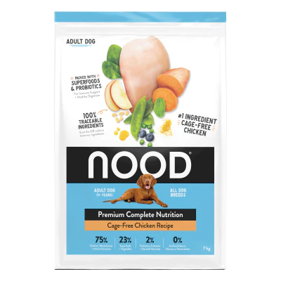 Nood Cage-Free Chicken Recipe Adult Dry Dog Food 7kg