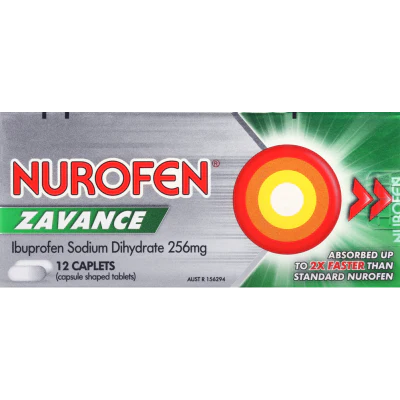 Nurofen Zavance Fast Pain Relief Caplets 12pk