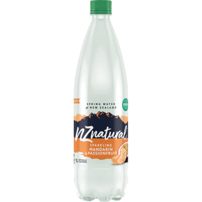 NZ Natural Mandarin & Passionfruit Spring Water 1l