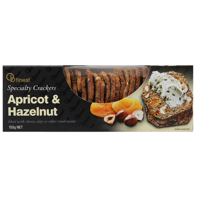 OB Finest Apricot & Hazelnut Specialty Crackers 150g
