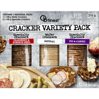 OB Finest Variety Pack Crackers 310g