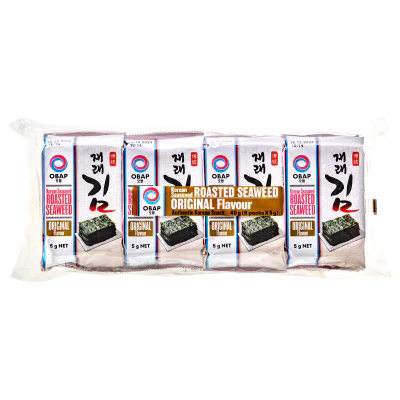 OBAP Roasted Seasoned Korean Seaweed 40g