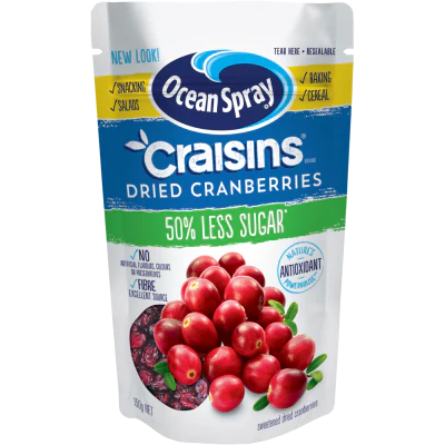 Ocean Spray 50% Less Sugar Craisins 150g