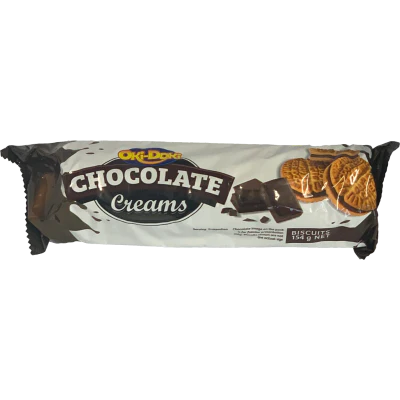 Oki Doki Chocolate Creams Biscuits 154g