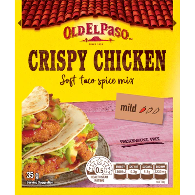 Old El Paso Crispy Chicken Soft Taco Spice Mix 35g