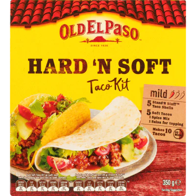 Old El Paso Mild Hard 'n Soft Taco Kit 350g