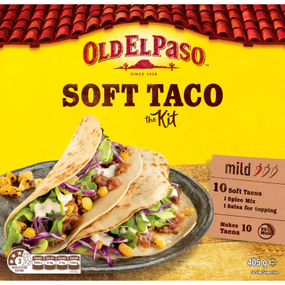 Old El Paso Mild Soft Taco Kit 405g