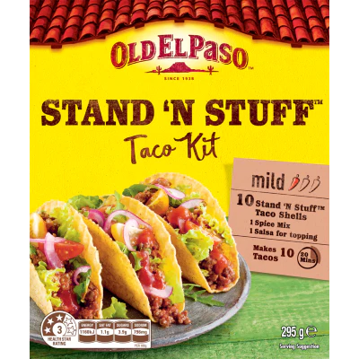 Old El Paso Mild Stand 'n Stuff Taco Kit 295g