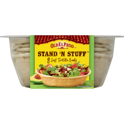 Old El Paso Stand 'N Stuff Soft Tortilla Boats 193g