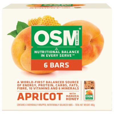 One Square Meal Apricot With Manuka Honey Bars 6pk