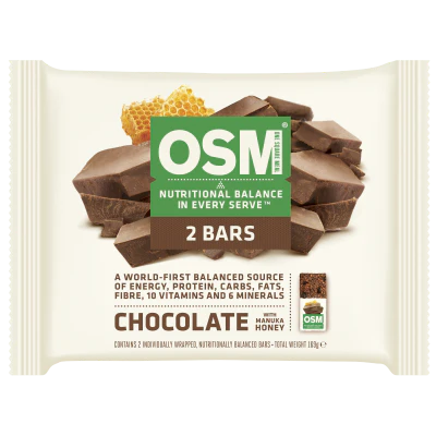 One Square Meal Chocolate With Manuka Honey Bar 2pk