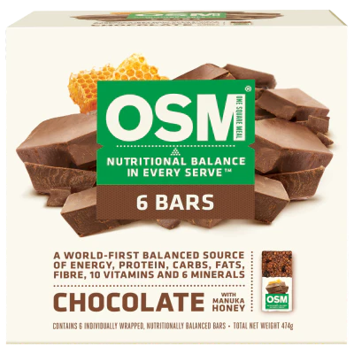 One Square Meal Chocolate With Manuka Honey Bar 6pk