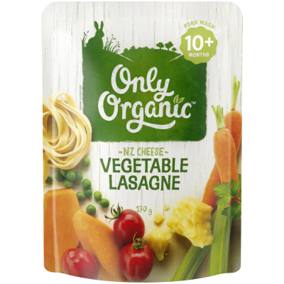 Only Organic Vegetable Lasagne 10+ Months 170g