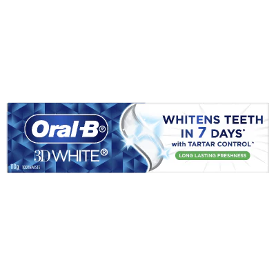 Oral-B 3D White Tartar Control Long Lasting Freshness Toothpaste 110g