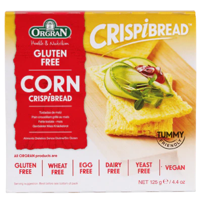 Orgran Gluten Free Corn Crispbread 125g