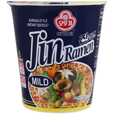 Ottogi Jin Ramen Mild Noodles 65g