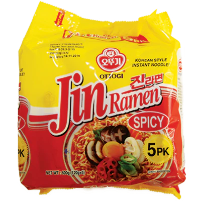 Ottogi Spicy Multi Jin Ramen Noodles 600g