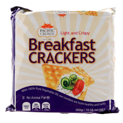 Pacific Crown Light And Crispy Breakfast Crackers 300g