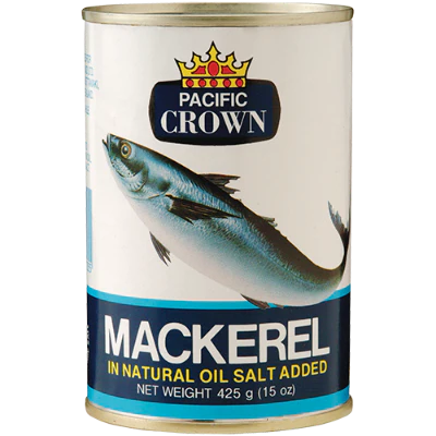 Pacific Crown Mackerel In Olive Oil Fish 425g
