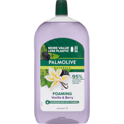 Palmolive Foaming Vanilla & Berry Hand Wash Refill 1l