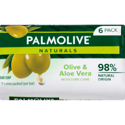 Palmolive Naturals Moisture Care Aloe & Olive Extracts Soap 6 x 90g