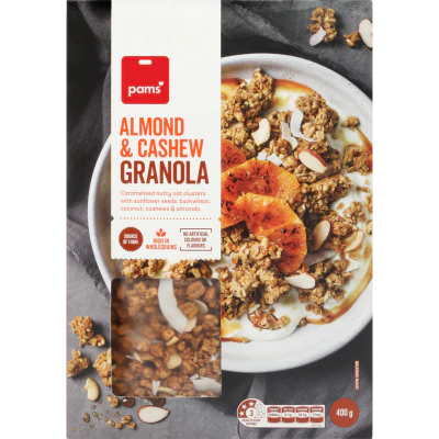 Pams Almond & Cashew Granola 400g
