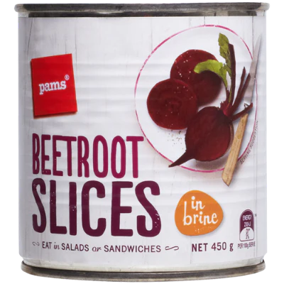 Pams Beetroot Slices In Brine 450g